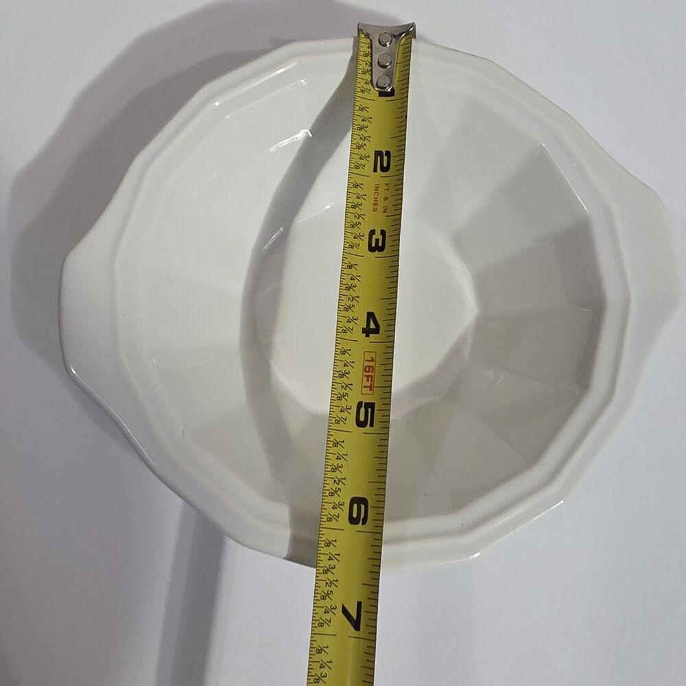 Homer Laughlin White logged Cereal Bowl 7.5" - Picture 5 of 7